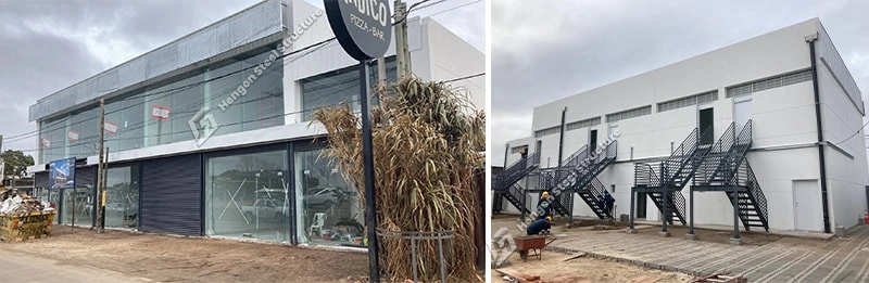 Deux étages bâtiments commerciaux