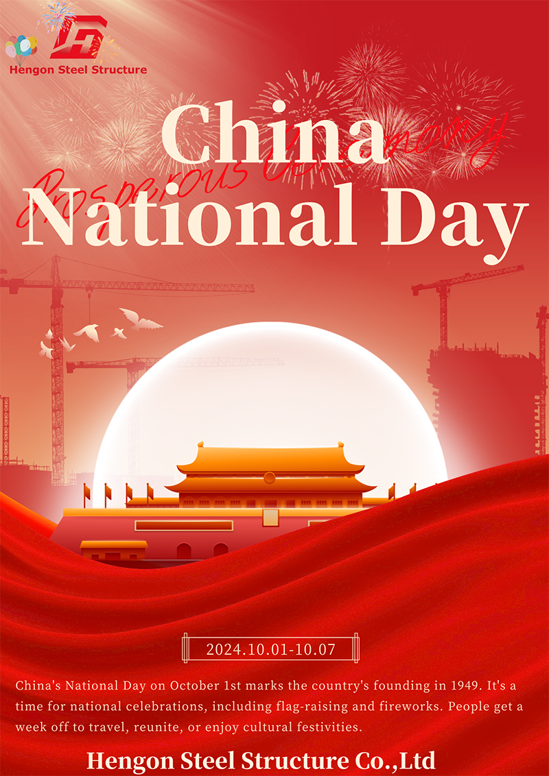 Heureux à la journée nationale de la Chine